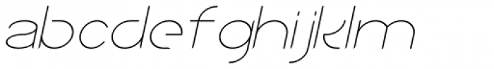 Sean Henrich ATF ExtraLight Italic Font LOWERCASE