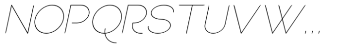 Sean Henrich ATF Ultra Light Italic Font UPPERCASE