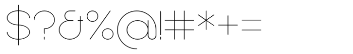 Sean Henrich ATF Ultra Light Font OTHER CHARS