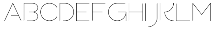 Sean Henrich ATF Ultra Light Font UPPERCASE