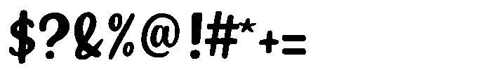 Seapoint Script Font OTHER CHARS