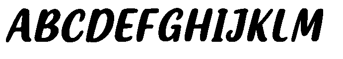 Seapoint Slant Font UPPERCASE