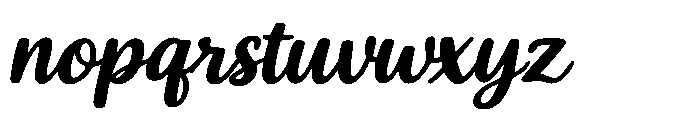 Seapoint Slant Font LOWERCASE