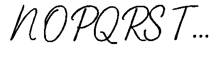 Seaside Courier Script Font UPPERCASE