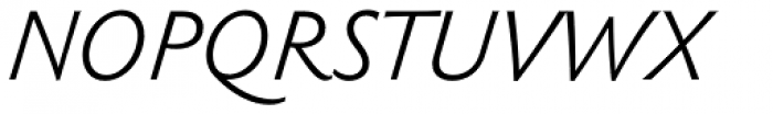 Sebastian Light Pro Italic Font UPPERCASE