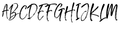Sebatang Brush Font UPPERCASE
