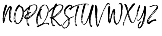 Sebatang Brush Font UPPERCASE