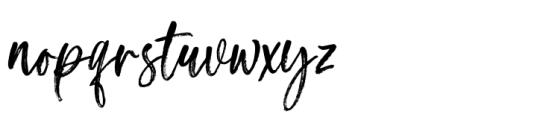 Sebatang Brush Font LOWERCASE