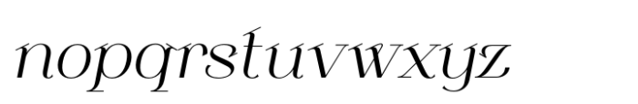 Sebian Italic Font LOWERCASE