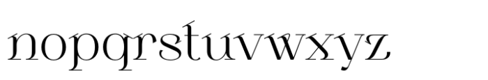 Sebian Regular Font LOWERCASE