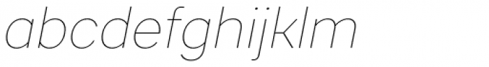 Sebino Thin Italic Font LOWERCASE