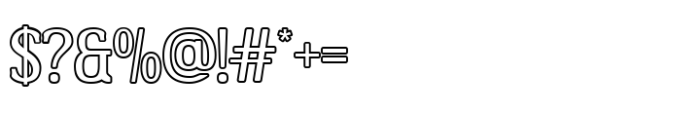 Second Choice Outline Font OTHER CHARS