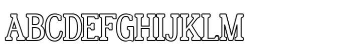 Second Choice Outline Font UPPERCASE