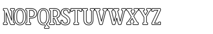 Second Choice Outline Font UPPERCASE