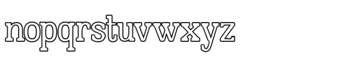 Second Choice Outline Font LOWERCASE