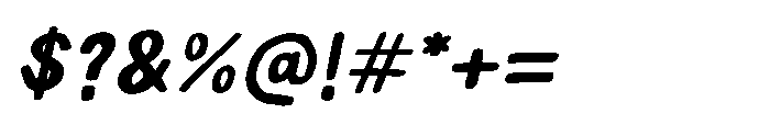 Second Craft Italic Font OTHER CHARS