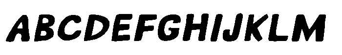 Second Craft Italic Font UPPERCASE
