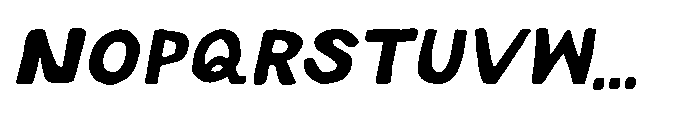 Second Craft Italic Font UPPERCASE