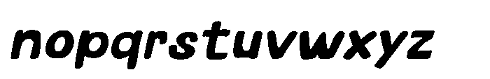 Second Craft Italic Font LOWERCASE