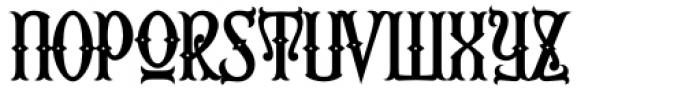 Second Reign Bold Font LOWERCASE