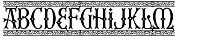 Second Reign Border Font LOWERCASE
