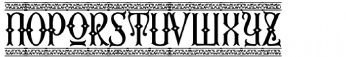 Second Reign Border Font LOWERCASE