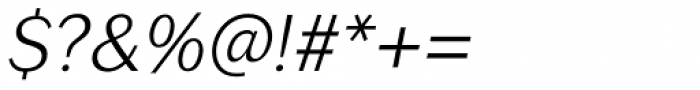 Seconda Thin Italic Font OTHER CHARS