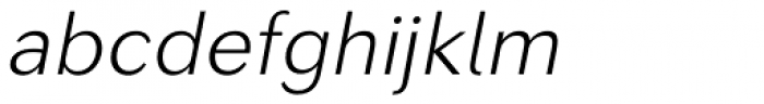Seconda Thin Italic Font LOWERCASE