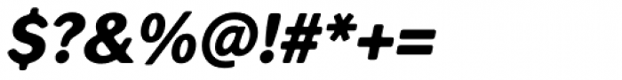 Seconda XtraSoft Black Italic Font OTHER CHARS
