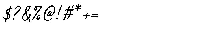 Secret Motions Script Font OTHER CHARS