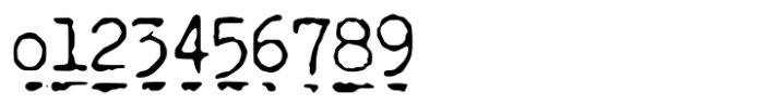 Secretary Typewriter Underline Font OTHER CHARS