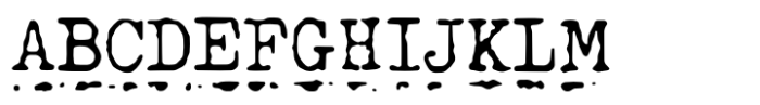 Secretary Typewriter Underline Font UPPERCASE