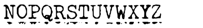 Secretary Typewriter Underline Font UPPERCASE