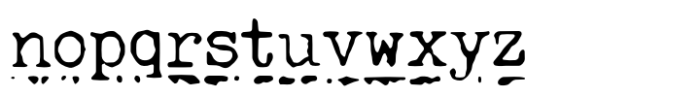 Secretary Typewriter Underline Font LOWERCASE