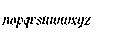 Sectra Chrome Font LOWERCASE