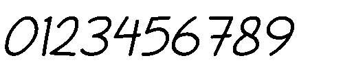Sectro Italic Font OTHER CHARS