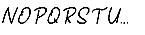 Sectro Italic Font UPPERCASE