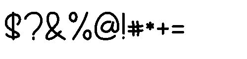 Sectro Regular Font OTHER CHARS