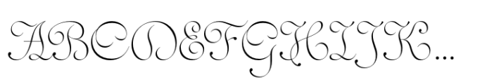 Secular Thin Font UPPERCASE