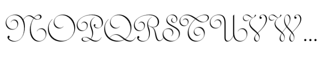 Secular Thin Font UPPERCASE