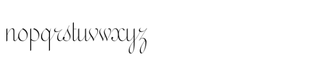 Secular Thin Font LOWERCASE