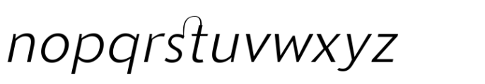 Sedid Extra Light Italic Font LOWERCASE