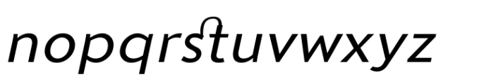 Sedid Italic Exp Font LOWERCASE