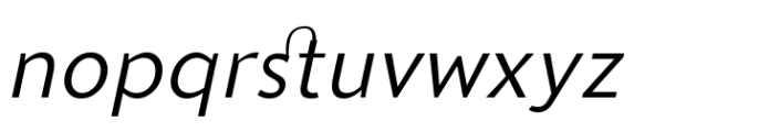 Sedid Light Italic Font LOWERCASE