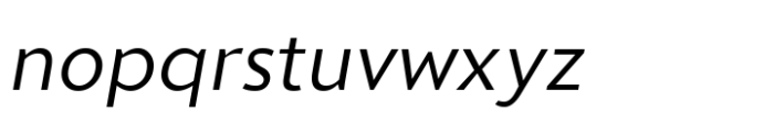 Sedid Light Wide Italic Font LOWERCASE