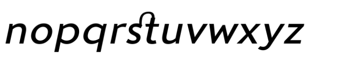 Sedid Medium Italic Exp Font LOWERCASE