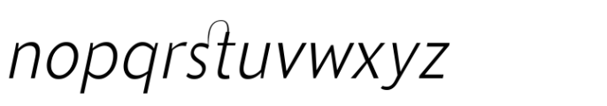 Sedid World Extra Light Italic Con Font LOWERCASE