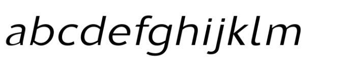 Sedid World Light Italic Exp Font LOWERCASE