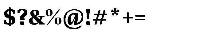 Sedna Extra Bold Font OTHER CHARS