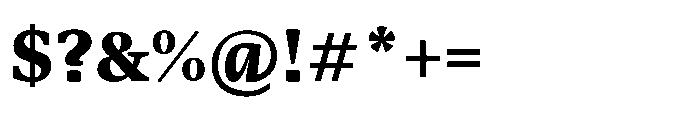 Sedna Heavy Font OTHER CHARS